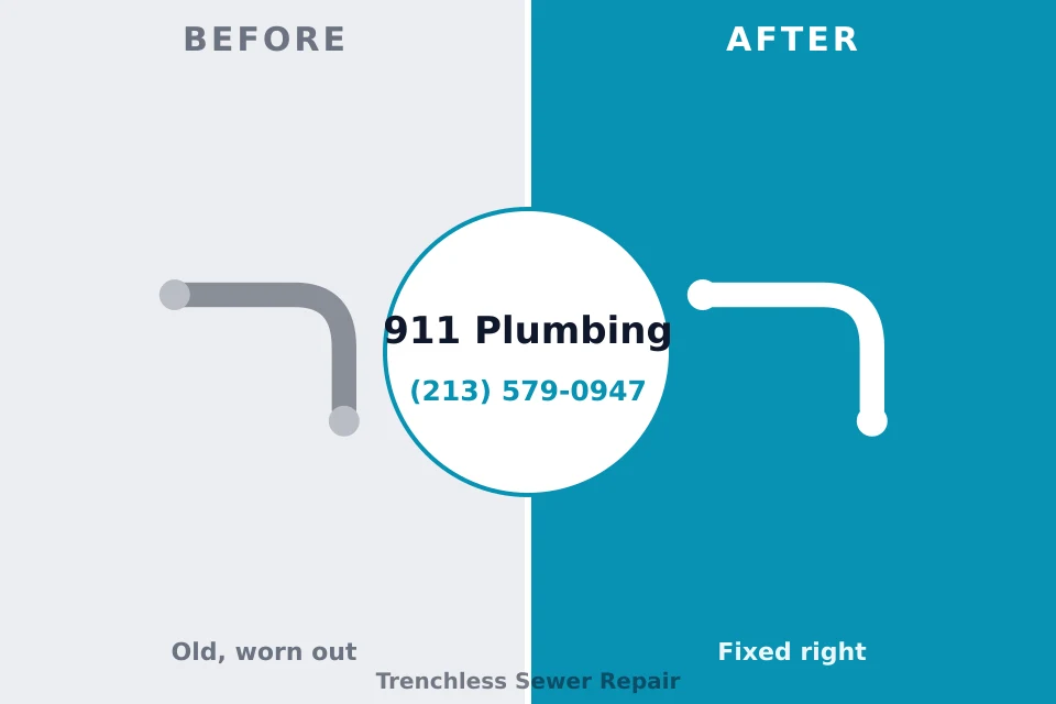 Before and after: plumbing repair Vergennes, VT